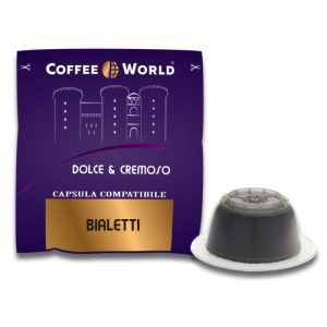 COFFEE WORLD - 75 CIALDE DOLCE E CREMOSO COMPATIBILI BIALETTI*