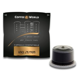 COFFEE WORLD - 75 CAPSULE COMPATIBILI UNO SYSTEM - INTENSO & DECISO
