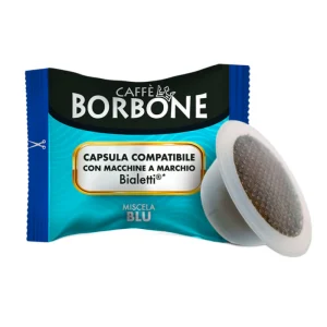 BORBONE - 100 CAPSULE COMPATIBILI BIALETTI® MISCELA BLU