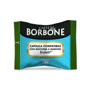 BORBONE - 100 CAPSULE COMPATIBILI BIALETTI® MISCELA DEK