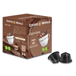 COFFEE WORLD - CIOCCOLATO - 16 CAPSULE COMPATIBILI NESCAFÉ* DOLCE GUSTO*