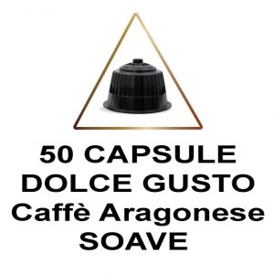 CAFFE’ ARAGONESE MISCELA SOAVE DEK 50 CAPSULE COMPATIBILI DOLCE GUSTO