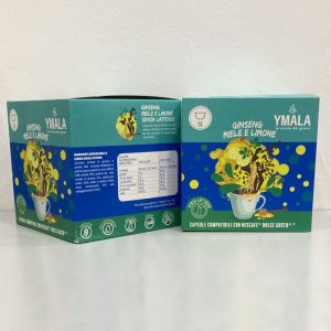 YMALA 16 CIALDE GINSENG ZENZERO E LIMONE SENZA LATTOSIO COMPATIBILI DOLCE GUSTO