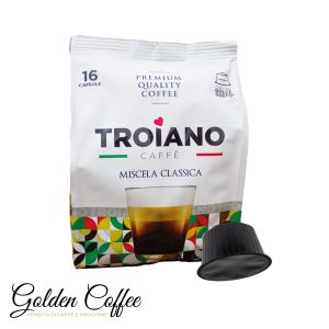 CAFFE' TROIANO 96 CAPSULE MISCELA CLASSICA COMPATIBILI DOLCE GUSTO