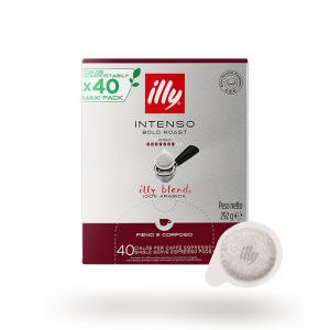 ILLY CAFFE' TOSTATO INTENSO MONODOSE CONFEZIONE 40 CIALDE ESE 44 mm