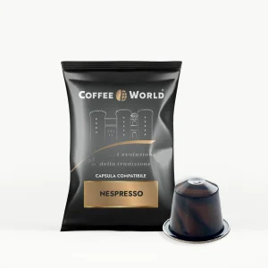 COFFEE WORLD 75 CAPSULE MISCELA INTENSO E DECISO COMPATIBILI NESPRESSO